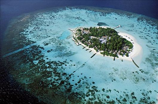 马尔代夫,环礁,航拍