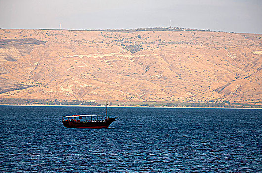 以色列,船,加利利海