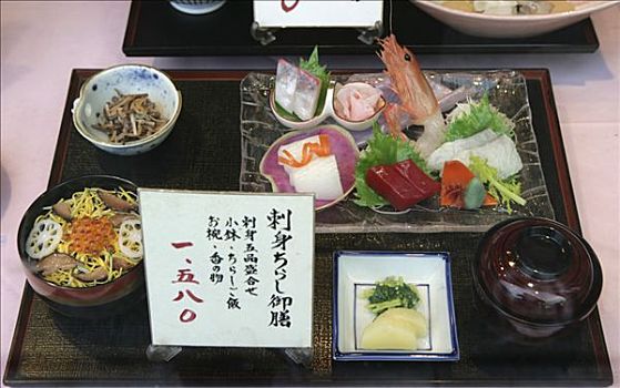 日本,东京,餐馆,展示,食物,塑料制品,3d