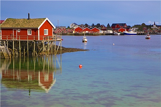挪威,捕鱼,港口