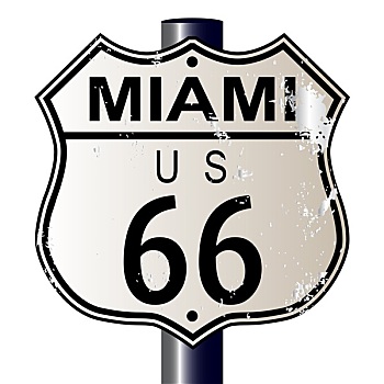 迈阿密,66号公路,标识