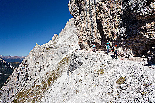 攀登者,攀登,路线,阿尔泰,白云岩,意大利,欧洲