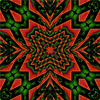 红色,绿色,抽象图案