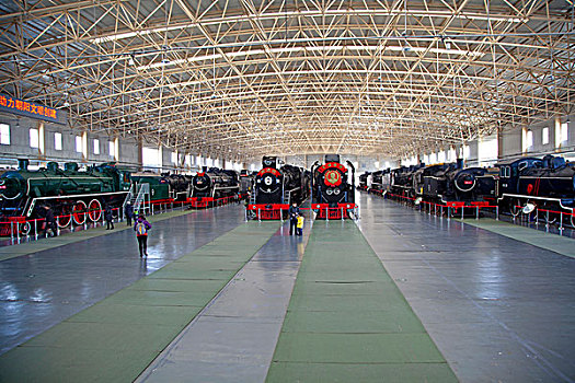 中国铁道博物馆展示大厅