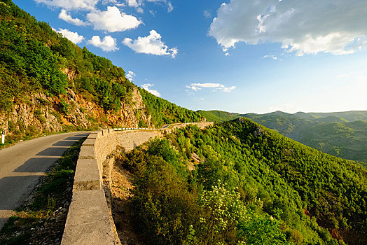 山路,区域,阿尔巴尼亚,欧洲