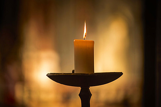 蜡烛,祈祷,大教堂,维也纳,奥地利