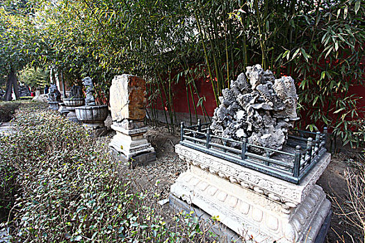 石头,御花园,故宫,中国,北京,全景,地标,传统