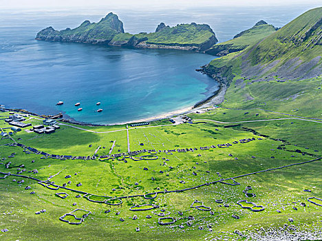 岛屿,群岛,苏格兰,乡村,湾,住宅区,大幅,尺寸