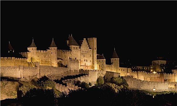 城堡,卡尔卡松尼,法国