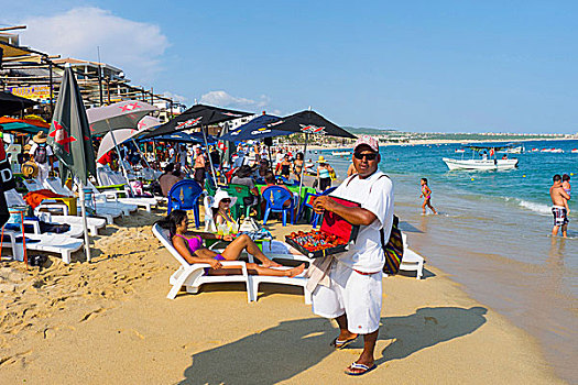 海滩,摊贩,卡波圣卢卡斯,墨西哥