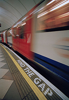 地铁,移动,地铁站,伦敦,英格兰