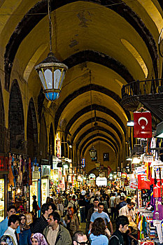 中东,土耳其,城市,伊斯坦布尔,出售,购物者,餐馆,大巴扎,老城