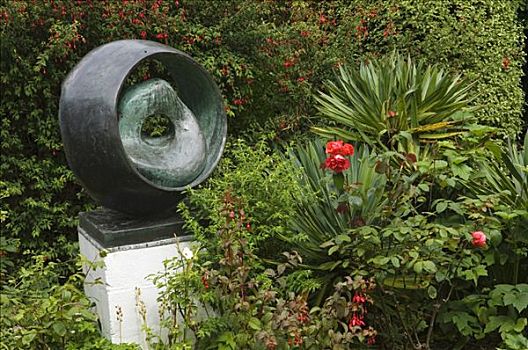 雕塑,20世纪,英国,展示,博物馆,圣艾芙,康沃尔,英格兰