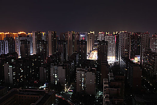 陕西西安城市夜景