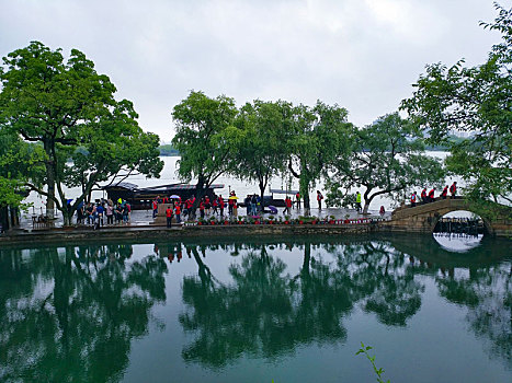 嘉兴南湖,红船,烟雨楼