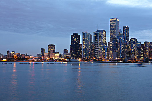 芝加哥城市夜景