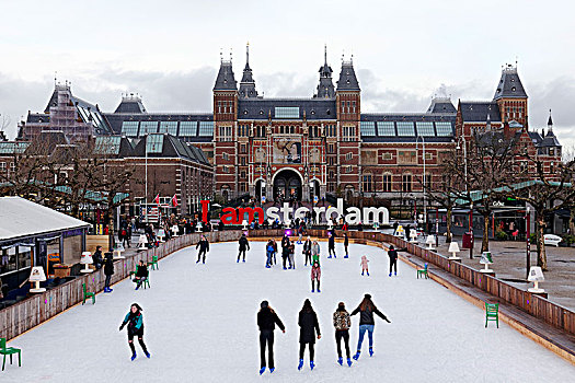 滑冰场,荷兰国立博物馆,阿姆斯特丹,荷兰
