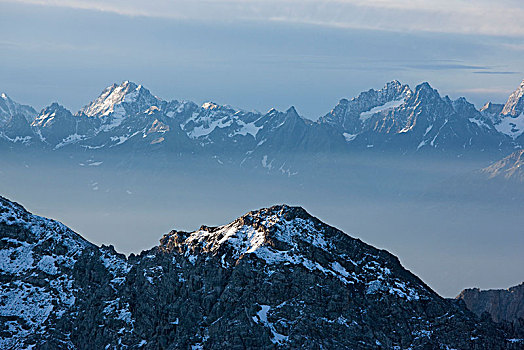 风景,北方,阿尔卑斯山,提洛尔,奥地利