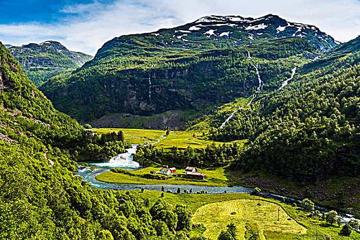 风景,铁路,松奥菲尔当纳,挪威