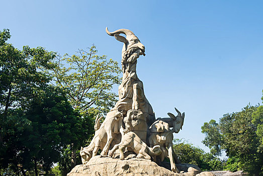 广州越秀公园五羊雕像