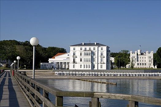 凯宾斯基,大酒店,码头,海利根达姆,波罗的海,梅克伦堡前波莫瑞州,德国,欧洲