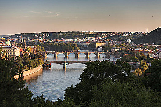 伏尔塔瓦河,布拉格,波希米亚,捷克共和国