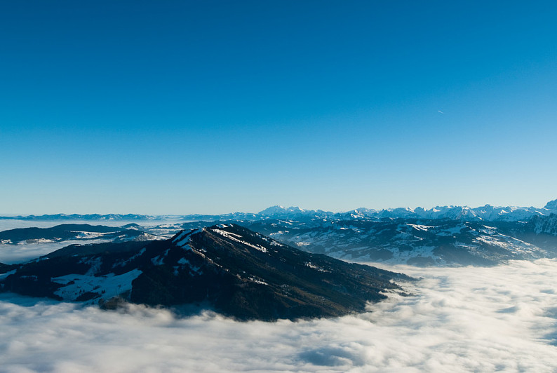 风景_俯视_阿尔卑斯山_山_冬天_高清图片_全景视觉