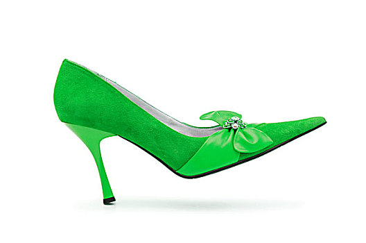 绿色,女性,鞋