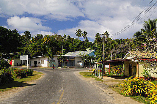 乡村,爱图塔基,库克群岛,南太平洋
