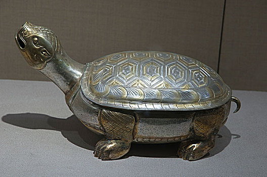 西安法门寺藏品鎏金银龟盒