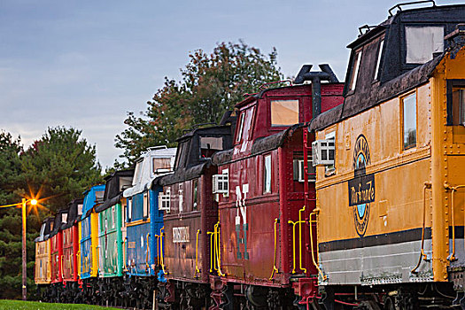 美国,宾夕法尼亚,荷兰,红色,汽车旅馆,和谐,历史,有轨列车