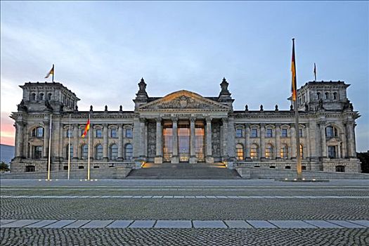 德国国会大厦,日出,柏林,德国,欧洲