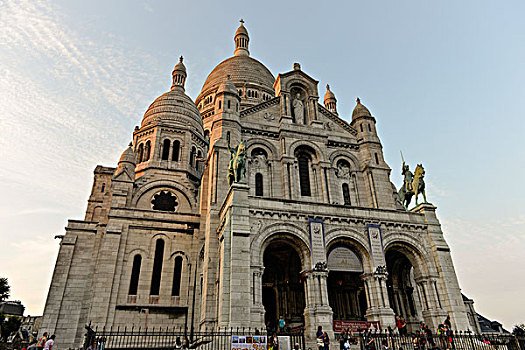 圣心堂,巴黎,蒙马特尔,法国,欧洲