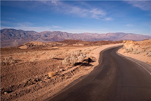 道路,完美,白天,死亡谷国家公园