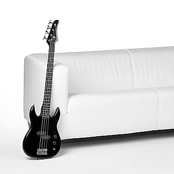 黑色,低音电吉他,白人,沙发