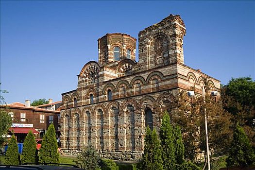 耶稣,教堂,内塞巴尔,黑海,保加利亚