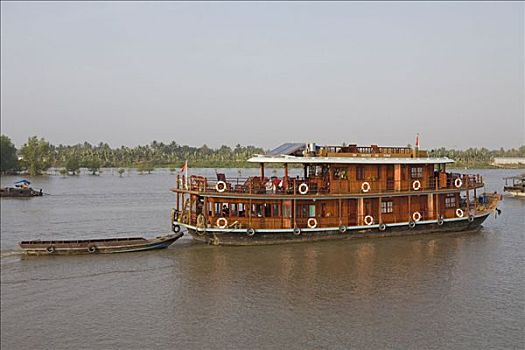 船,湄公河三角洲,越南