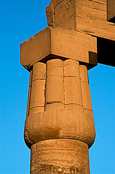埃及,卢克索神庙,柱子,纸莎草,埃及新王国,古老,底比斯