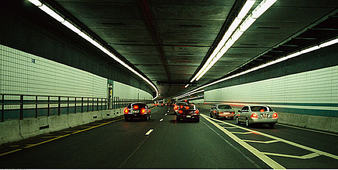 汽车,中央动脉隧道,公路,波士顿,马萨诸塞,美国