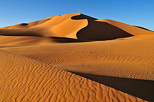 沙丘,阿德拉尔,阿尔及利亚,撒哈拉沙漠,北非