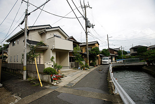 日本,岚山,民居