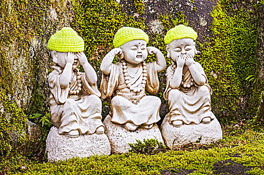三个,智慧,佛像,非礼勿视,听者无罪,说者无罪,宫岛,日本
