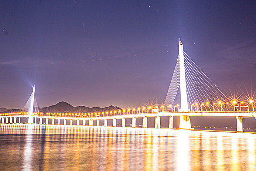 深圳湾大桥夜景