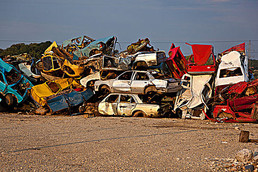 废弃物,汽车,垃圾场