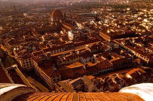 教堂,俯视,佛罗伦萨,托斯卡纳,意大利