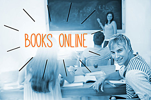 书本,上网,学生,教室