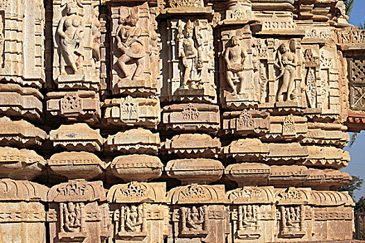 印度,拉贾斯坦邦,印度人,庙宇,浮雕