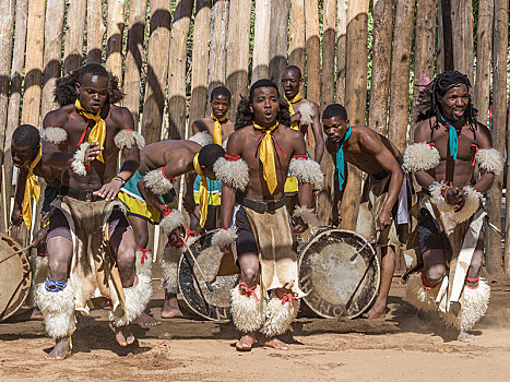 男人,传统服装,舞蹈表演,文化,乡村,斯威士兰,非洲