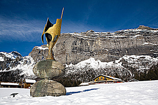 法国,阿尔卑斯山,上萨瓦省,滑雪胜地