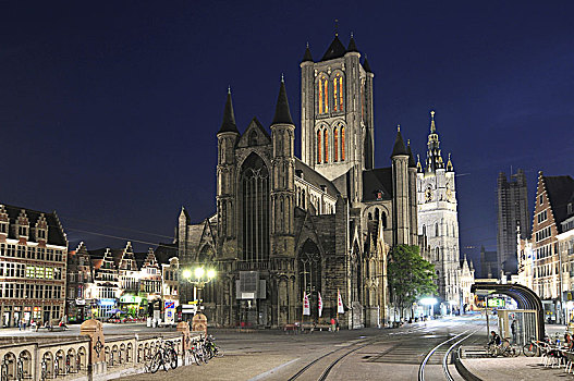 大教堂,九月,根特,比利时